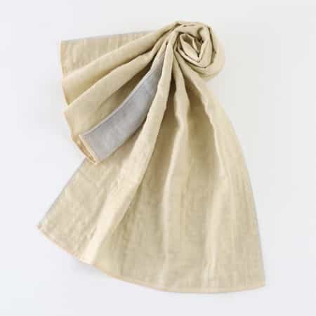 リバーシブルマシュマロガーゼマフラー 40×110cm