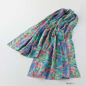 プリントマシュマロガーゼショール　　　　