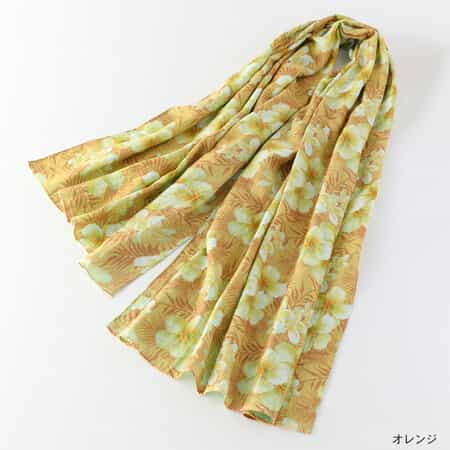 プリントマシュマロガーゼショール　　　　