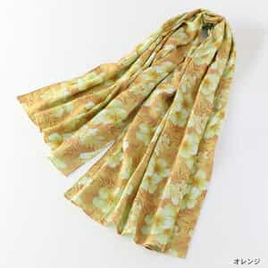 プリントマシュマロガーゼショール　　　　