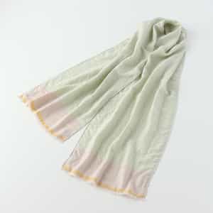 ヘリンボーンマシュマロガーゼマフラー