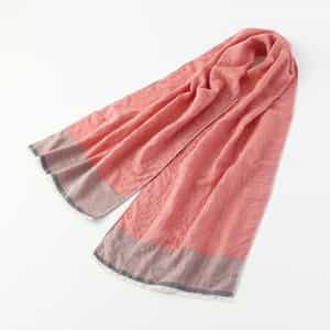 ヘリンボーンマシュマロガーゼマフラー