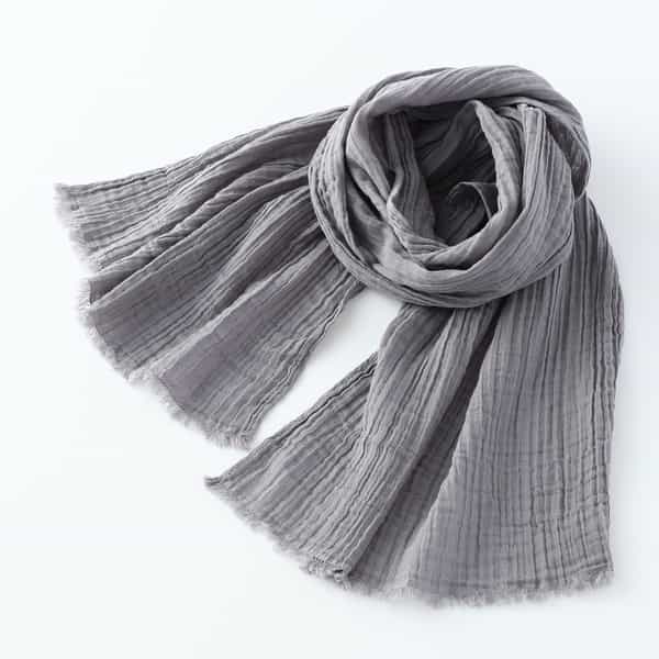 クレープガーゼカラーマフラー　　　　　　