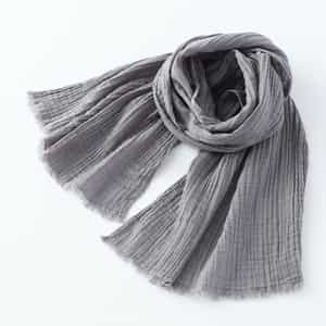 クレープガーゼカラーマフラー　　　　　　