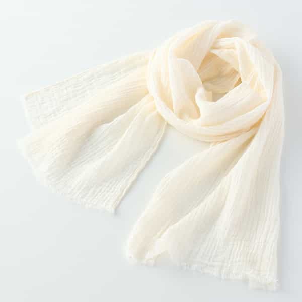 クレープガーゼカラーマフラー　　　　　　