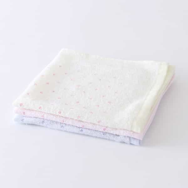 ソフト水玉 ゲストタオル