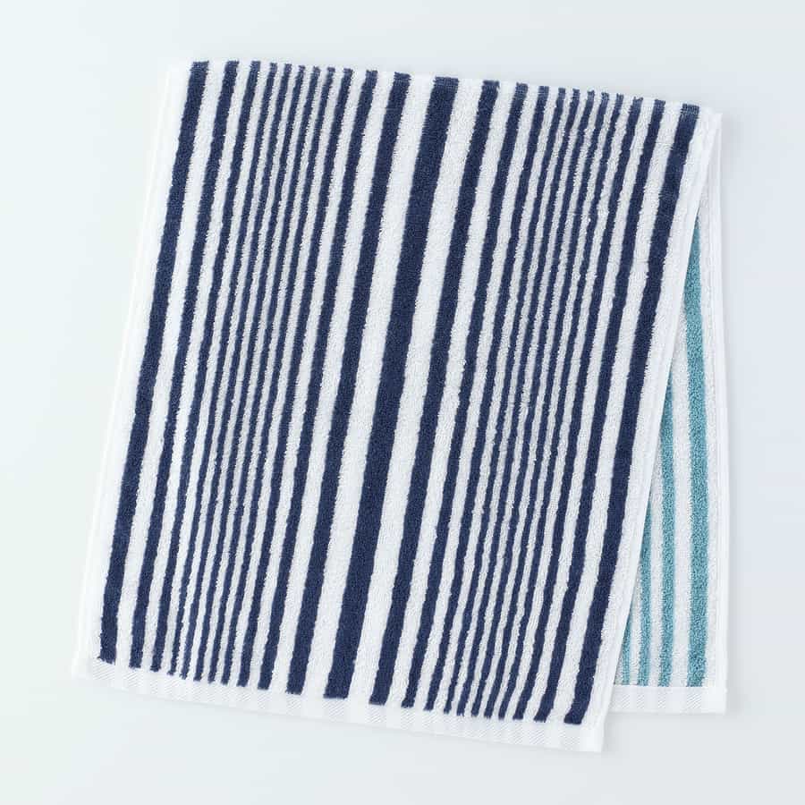 リバーシブルストライプ フェイスタオル（単品）