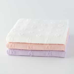 ふんわりフラワーガーゼ バスタオル（単品）