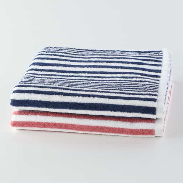 リバーシブルストライプ バスタオル（単品）
