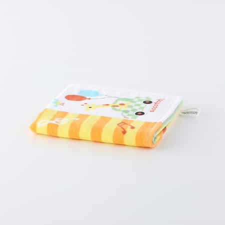 のりものパッチワーク ゲストタオル