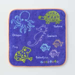 どうぶつマップ タオルハンカチ（単品）