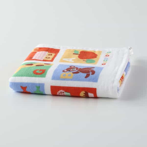 カラフルアルファベット フェイスタオル（単品）