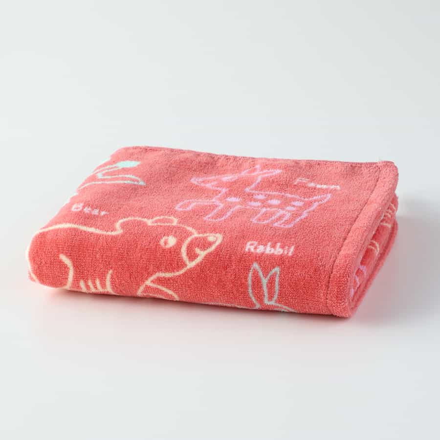 どうぶつマップ フェイスタオル（単品）