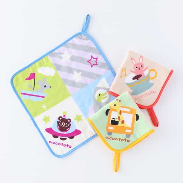 のりものパッチワーク スクールタオル