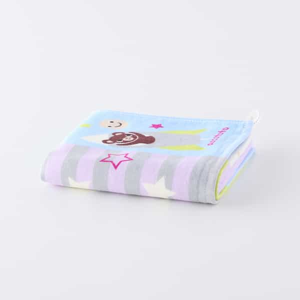 のりものパッチワーク フェイスタオル