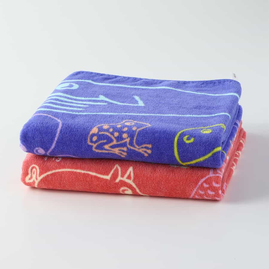 どうぶつマップ スモールバスタオル（単品）