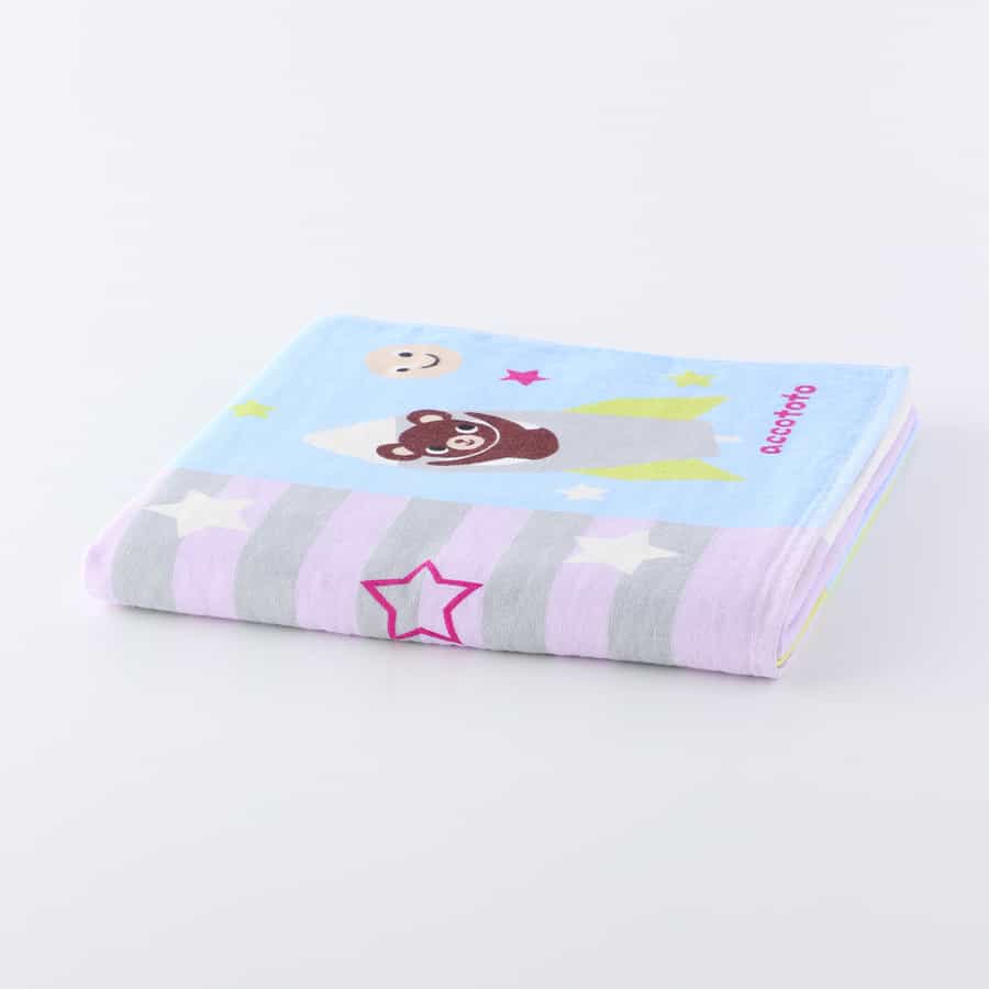 のりものパッチワーク バスタオル（9143B231）-アッコトト