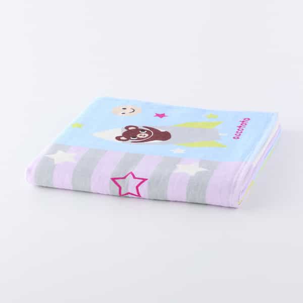 のりものパッチワーク バスタオル