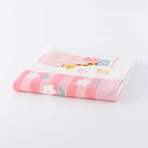 のりものパッチワーク バスタオル