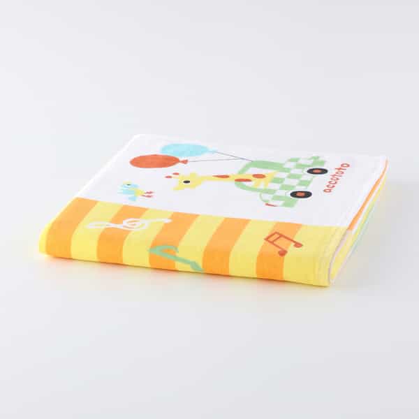 のりものパッチワーク バスタオル