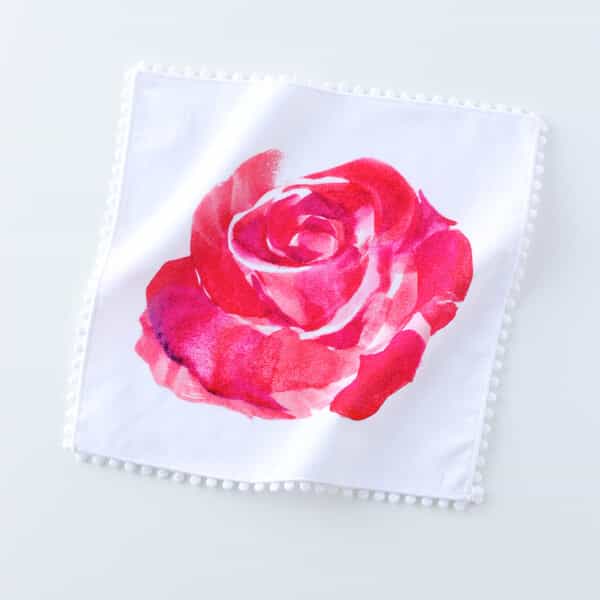 ローズ タオルハンカチ