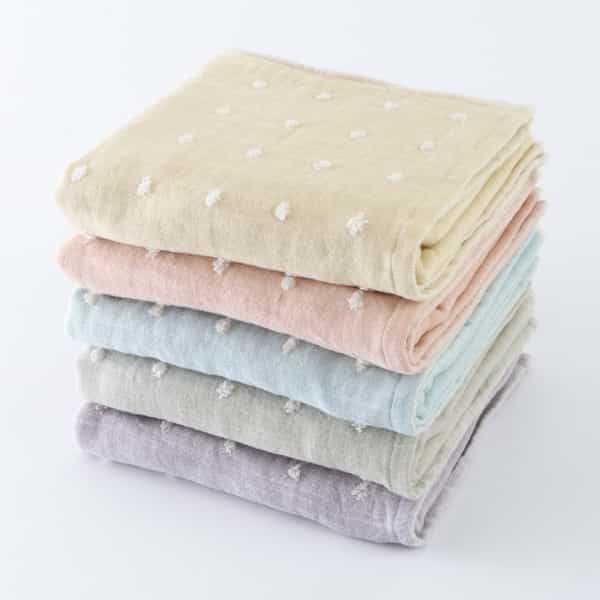 草木染めオーガニックガーゼ フェイスタオル