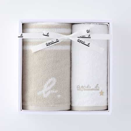 マリニエール フェイスタオル1枚 ゲストタオル1枚