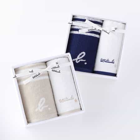 マリニエール フェイスタオル1枚 ゲストタオル1枚