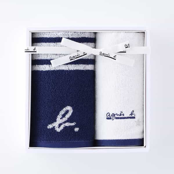 マリニエール フェイスタオル1枚 ゲストタオル1枚