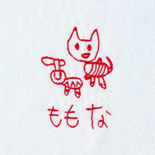 お絵かき刺しゅうエアリータッチゲストタオル　オーダーチケット