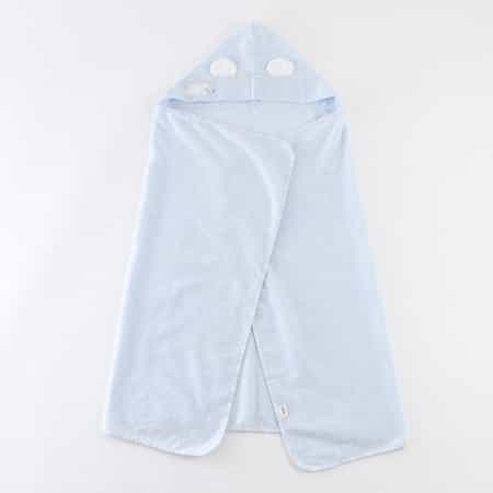 "エアリータッチ" フラッフィーフード付きバスタオル