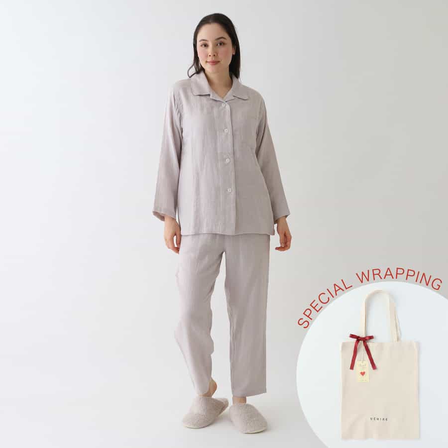 【母の日限定ラッピング無料！】マシュマロガーゼベーシックレディスパジャマ