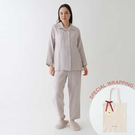 【母の日限定ラッピング無料！】マシュマロガーゼベーシックレディスパジャマ