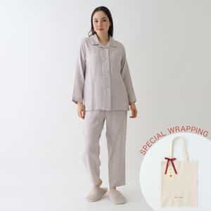 【母の日限定ラッピング無料！】マシュマロガーゼベーシックレディスパジャマ