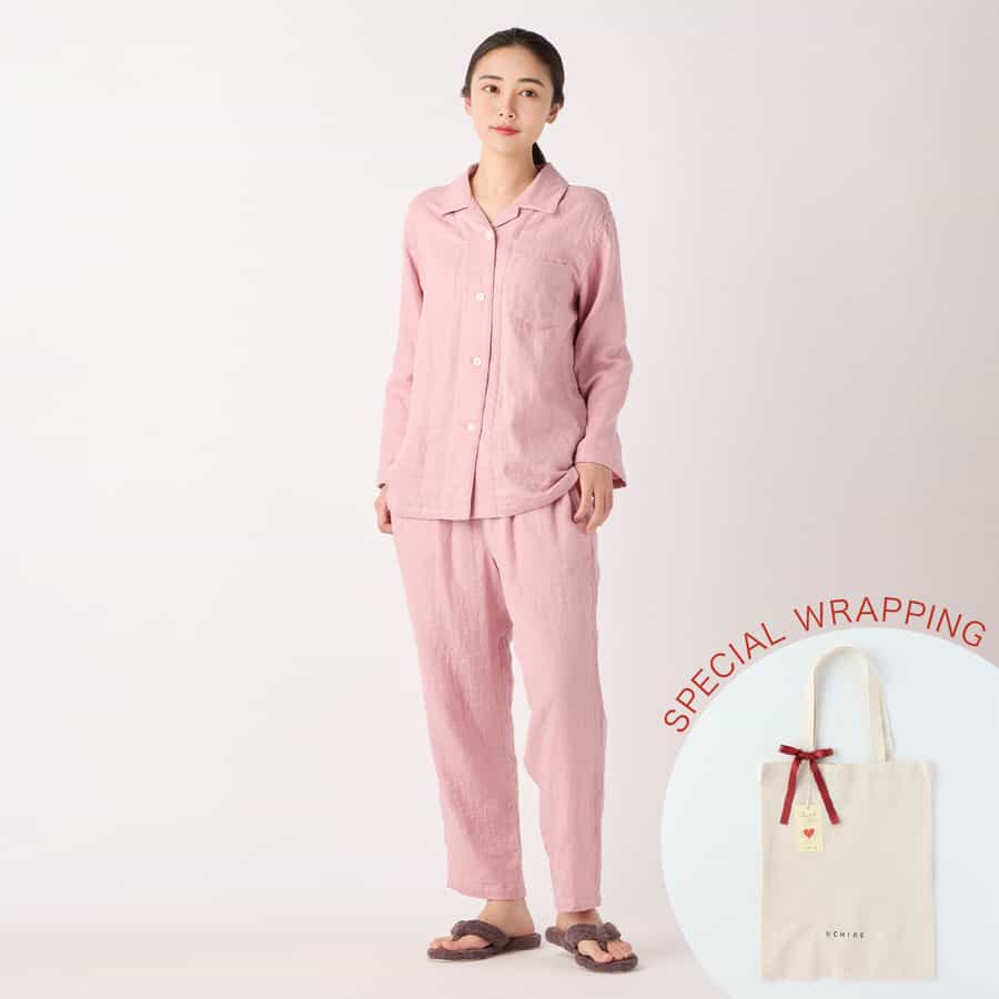 【母の日ラッピング済み】マシュマロガーゼベーシックレディスパジャマ