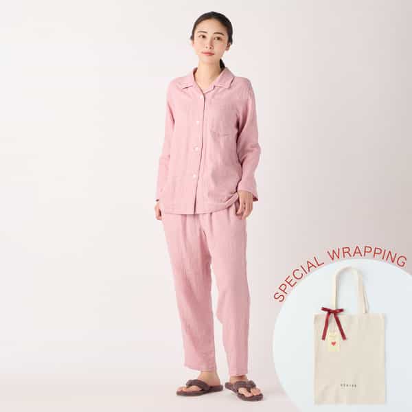 【母の日ラッピング済み】マシュマロガーゼベーシックレディスパジャマ