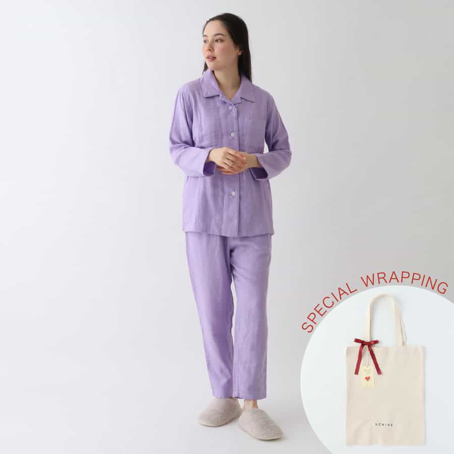 【母の日限定ラッピング無料！】マシュマロガーゼベーシックレディスパジャマ