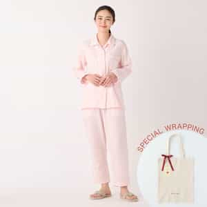 【母の日ラッピング済み】マシュマロガーゼパイピングレディスパジャマ