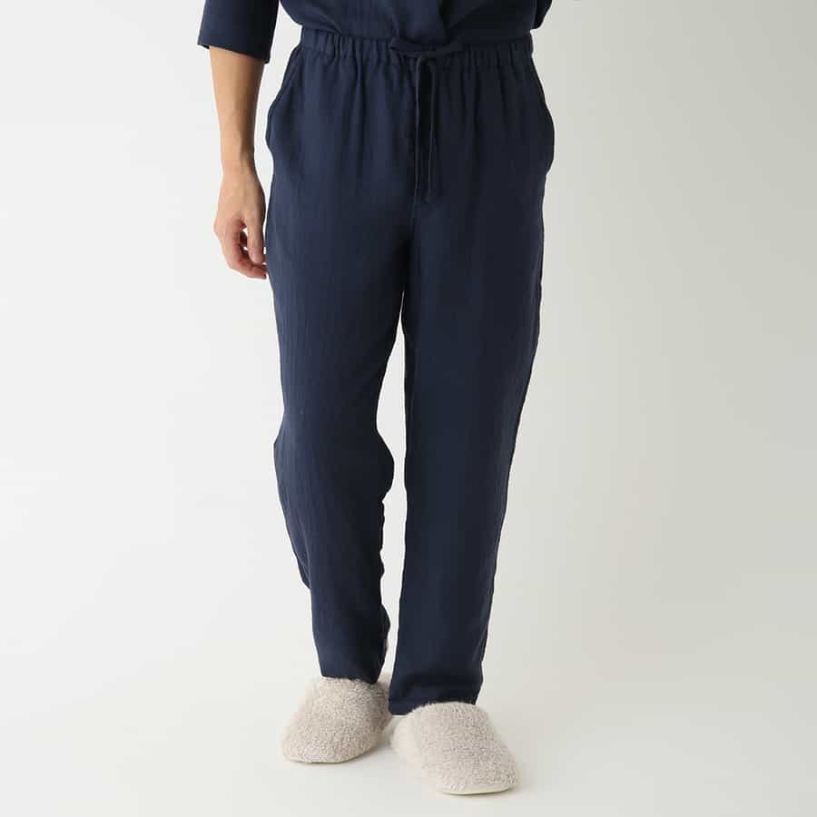 マシュマロガーゼベーシックメンズパンツ（RBF13857）-UCHINO-men