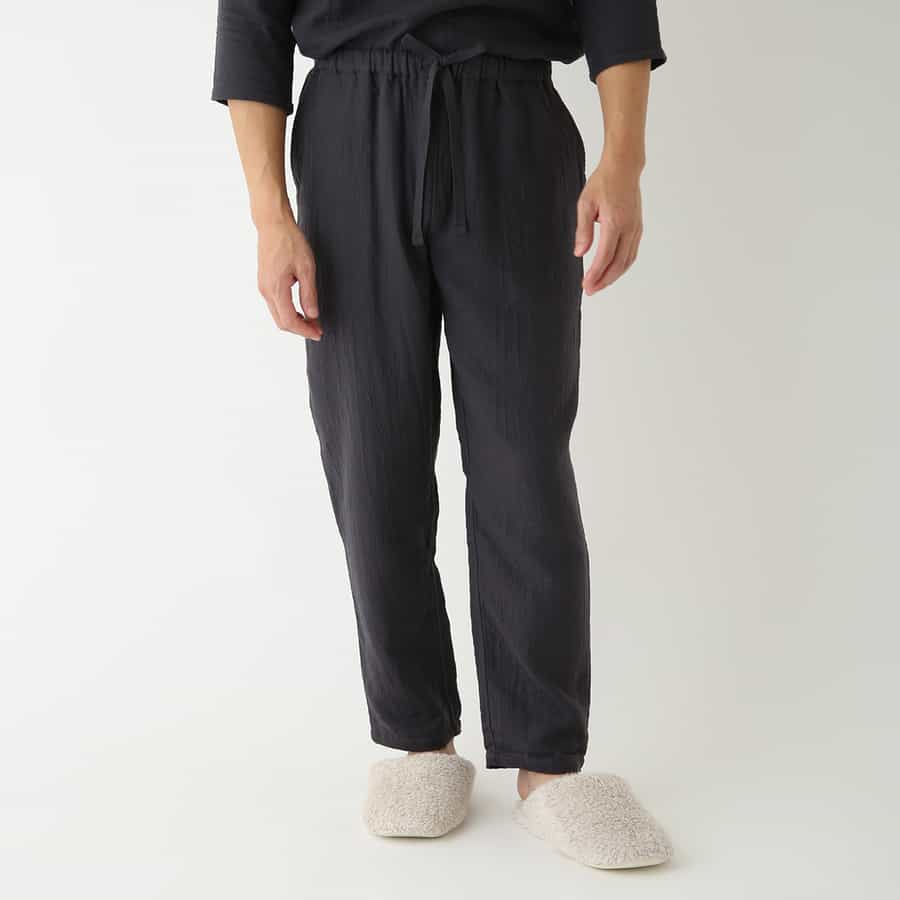 マシュマロガーゼベーシックメンズパンツ