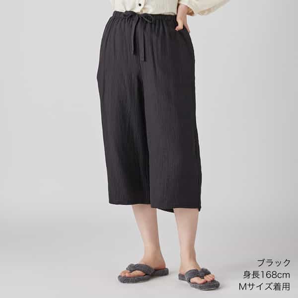 マシュマロガーゼレディースベーシッククロップドパンツ