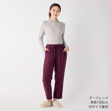 【値下げ】マシュマロワッフルガーゼライトベーシックパンツ