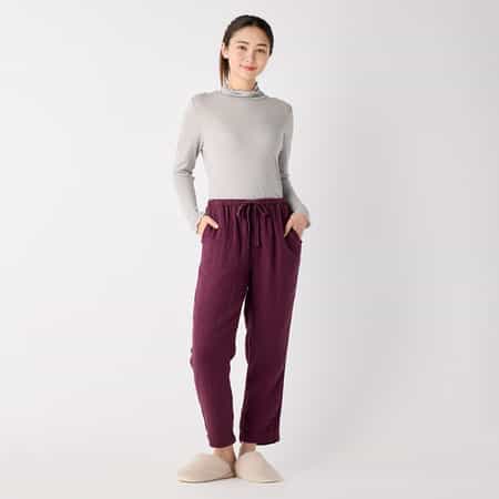 【値下げ】マシュマロワッフルガーゼライトベーシックパンツ