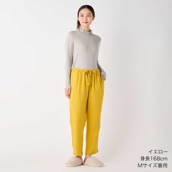 【値下げ】マシュマロワッフルガーゼライトベーシックパンツ