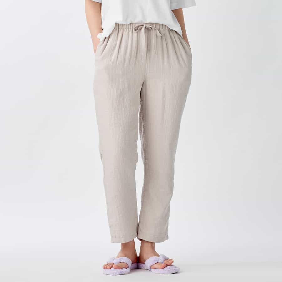 【2026年春夏新色追加】マシュマロガーゼベーシックレディスパンツ