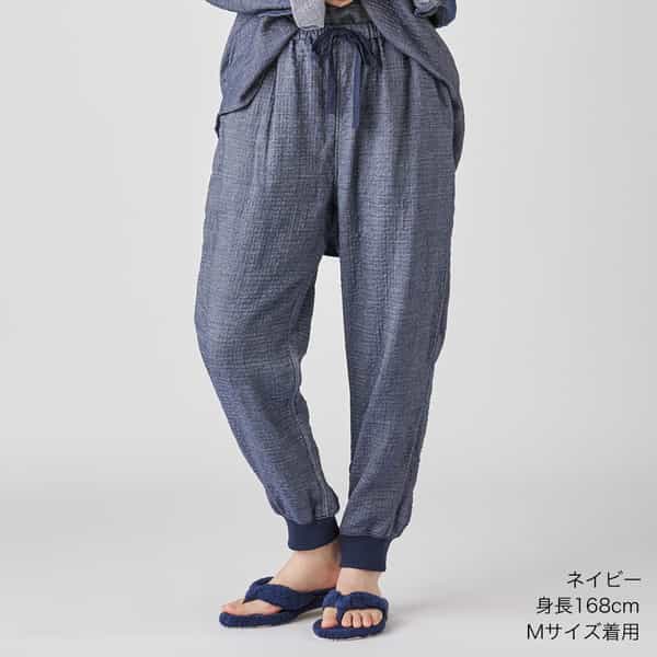 マシュマロデニムガーゼジョガーパンツ ユニセックス