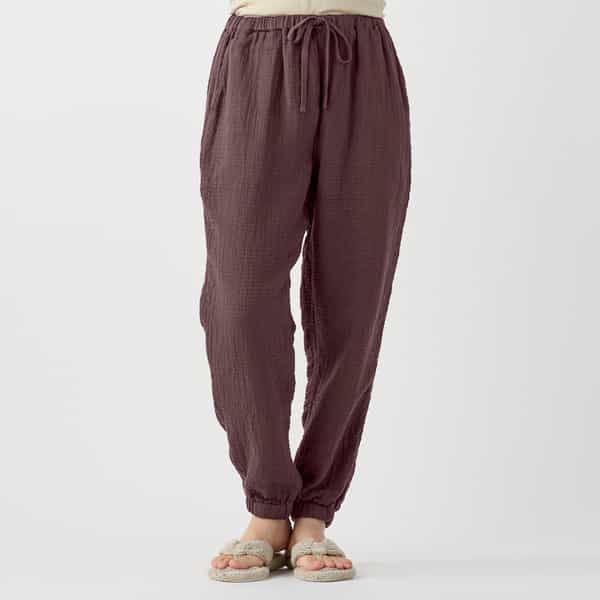 マシュマロワッフルガーゼライトテーパードパンツ ユニセックス