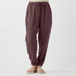 マシュマロワッフルガーゼライトテーパードパンツ ユニセックス