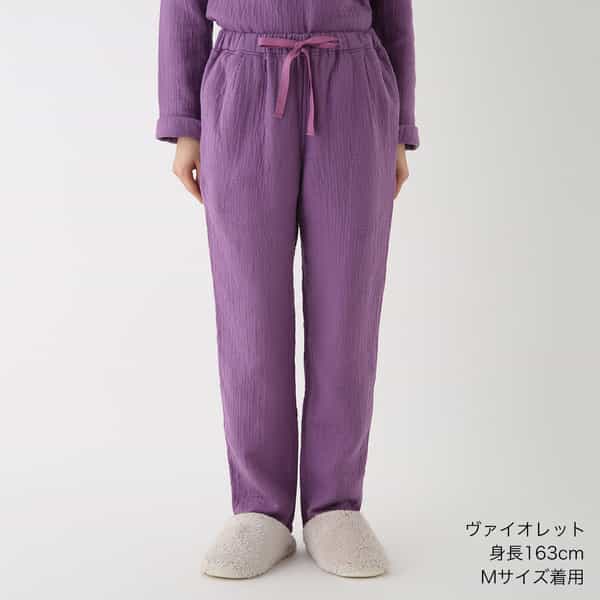 マシュマロワッフルガーゼライト レディスパンツ