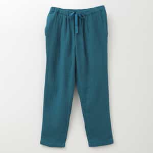 マシュマロワッフルガーゼライトメンズストレートパンツ